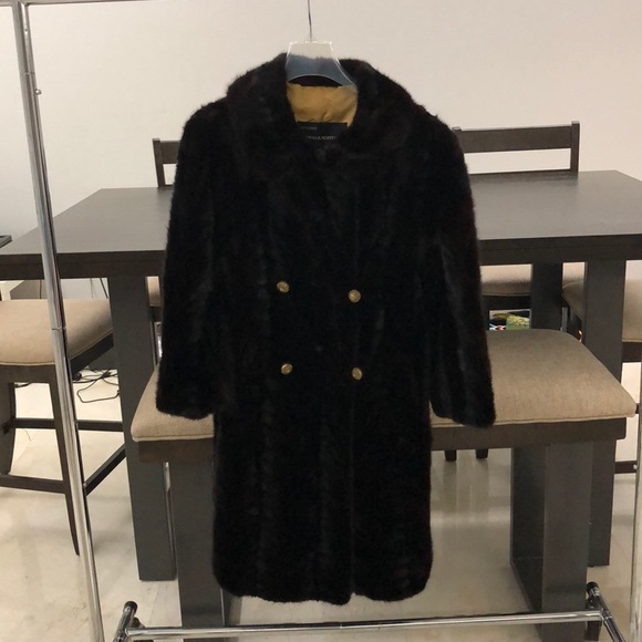 Mink coat red mink herring bone pattern - Picture 3 of 16